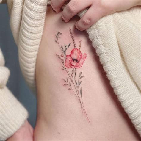 20 Poppy Flower Tattoo Ideas for Women - Mom's Got the Stuff