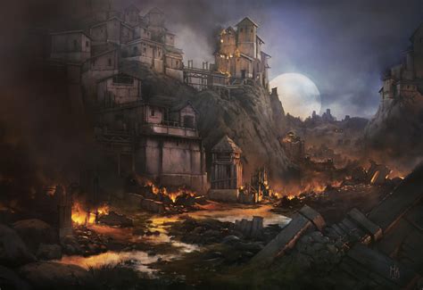 Village Fire by CanadianMark on DeviantArt