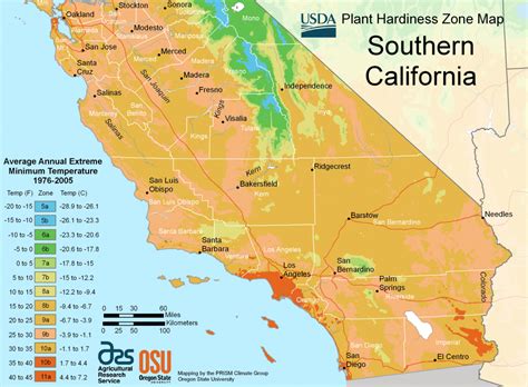 State Maps Of Usda Plant Hardiness Zones - California Zone Map ...