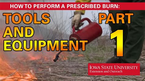 How to Perform a Prescribed Burn: Tools and Equipment Part 1 - YouTube