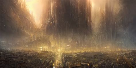 ecumenopolis, city of the gods, digital art by paul | Stable Diffusion ...