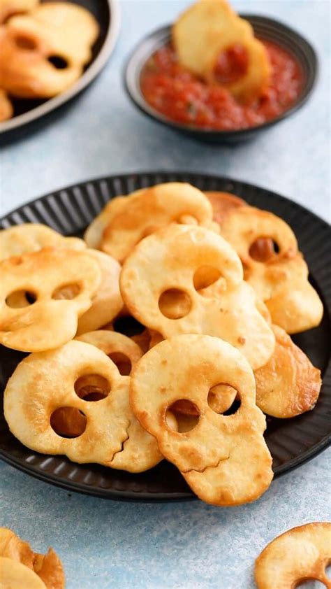 Halloween Chips {Deep fry, Bake or Air fry} | Kitchen At Hoskins