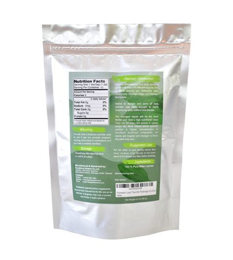 Plantain Leaf Tea 60-Teabags (3.2oz) - Krittiya Garden World