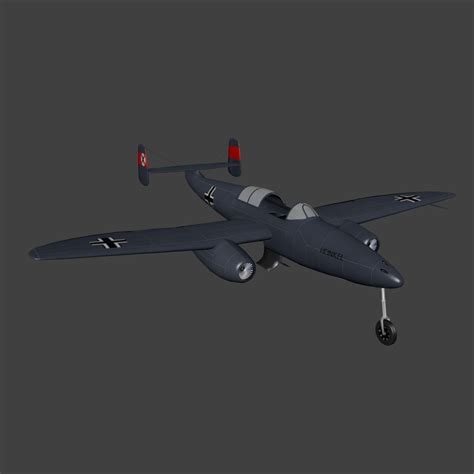 3D asset Heinkel He 280 | CGTrader