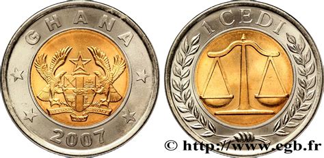 GHANA 1 Cedi emblème / balance 2007 fwo_450048 World coins