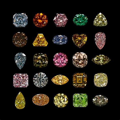 Colored diamonds make up only a tiny percentage of the diamonds found ...