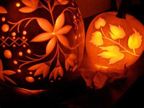 25+ Beautiful Floral Pumpkin Carving Ideas 2020 - Designbolts