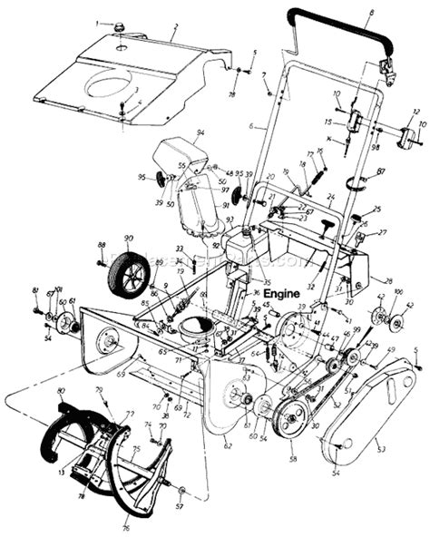 Mtd Snowblower Parts Beautiful Mtd 310 180 000 Parts List and Diagram ...