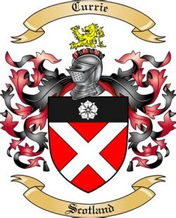 Currie Family Crest from Scotland by The Tree Maker