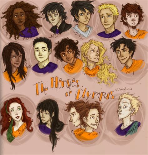 Percy jackson Characters Colored - The Heroes of Olympus Fan Art ...