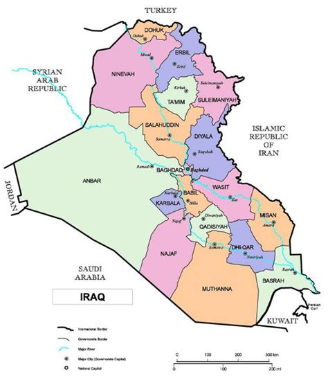 Map of Iraq | iraqpictures.org