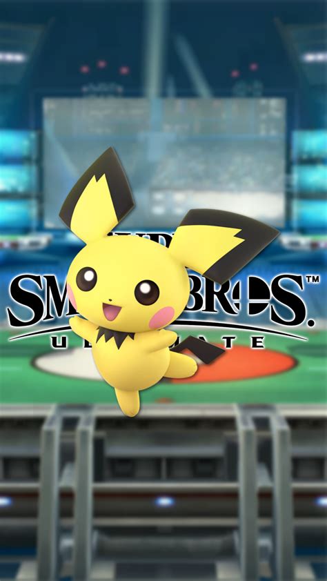 Super Smash Bros Ultimate Pichu phone background : r/smashbros