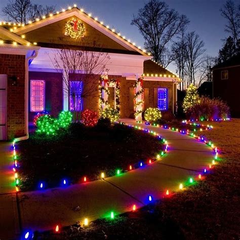 Outdoor Christmas Pathway Lights