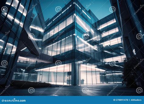 Futuristic and Conceptual Office Building, with Sleek Lines and ...