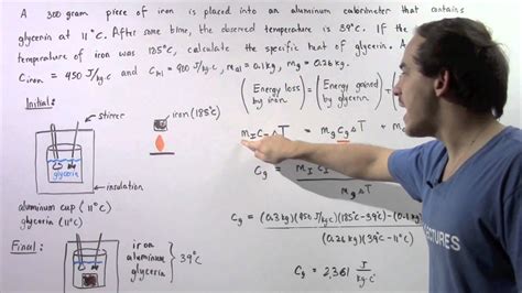 Calorimetry Example - YouTube