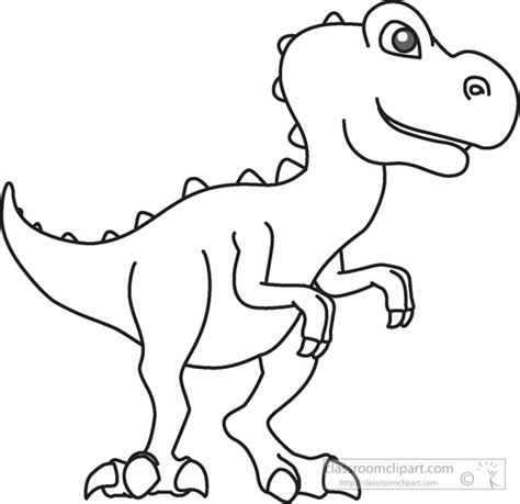 Animals Black and White Outline Clipart - dinosaur-black-white-outline ...