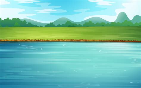 4k Animated Cartoon Background River Landscape L Free Cartoon ...