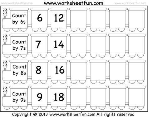 Skip Count By Six Worksheets - WorksheetsCity