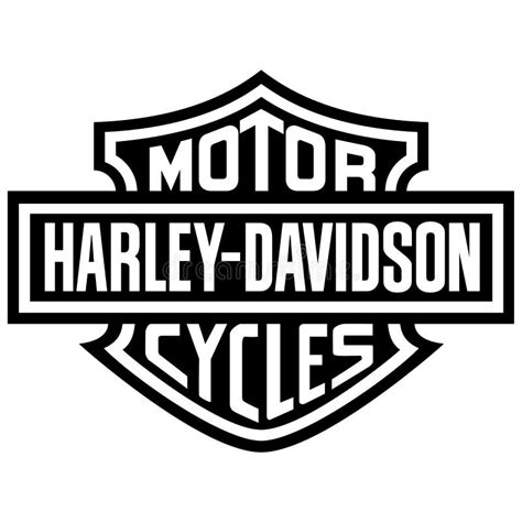 Icono Del Logotipo De Harley Davidson Imagen editorial - Ilustración de ...