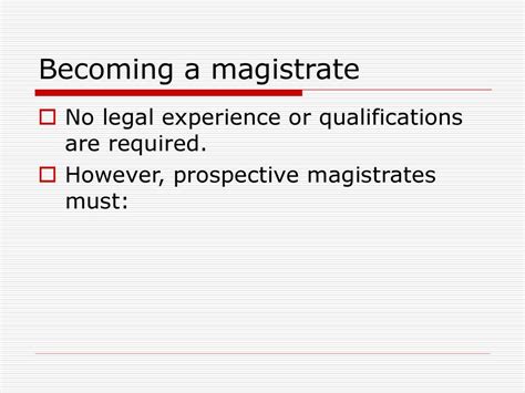 Lay magistrates. - ppt download