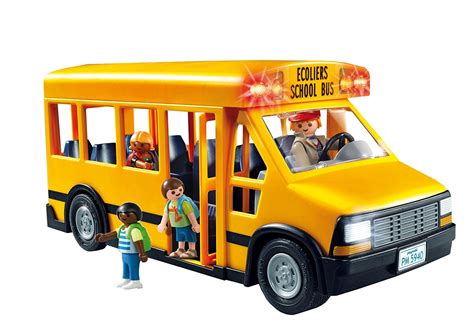 NEW Playmobil City Life Playset 5680 School Bus with Flashing Lights | eBay