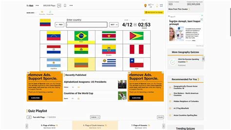 Flags of South America (Voice Edition) (Sporcle) - YouTube