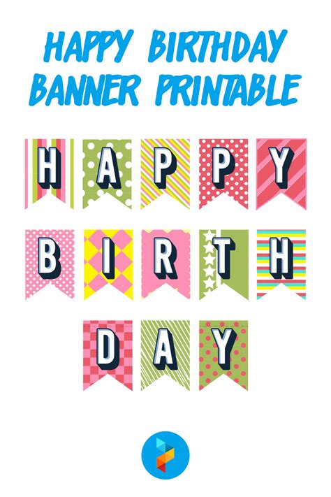 10 Best Happy Birthday Banner Printable PDF for Free at Printablee