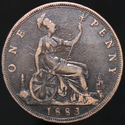 1883 | Victoria One Penny | Bronze | Coins | KM Coins | Coins, Old ...