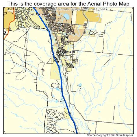 Aerial Photography Map of Fountain, CO Colorado