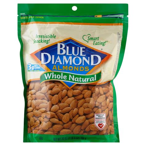 Blue Diamond Whole Natural Almonds - Shop Nuts & seeds at H-E-B