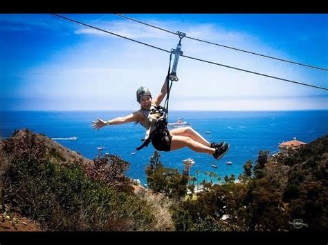 Catalina Island! Zip line! and Chillaxing!!! - YouTube