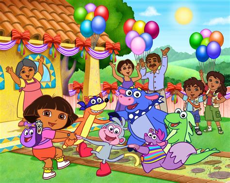 American top cartoons: Dora the explorer Swiper