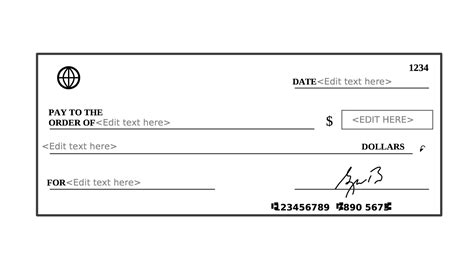 Free Printable Check Template - [+Example, Layout] Excel, PDF