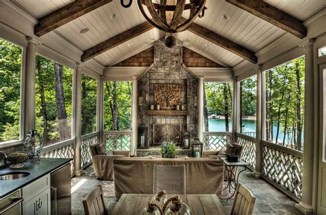 15 Most Amazing Four Season Porch With Fireplace Ideas