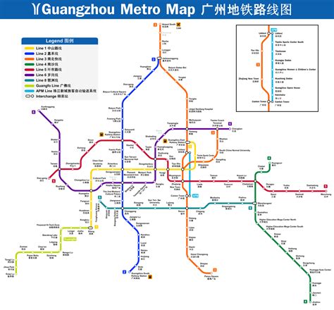 Large metro map of Guangzhou. Guangzhou large metro map | Vidiani.com ...