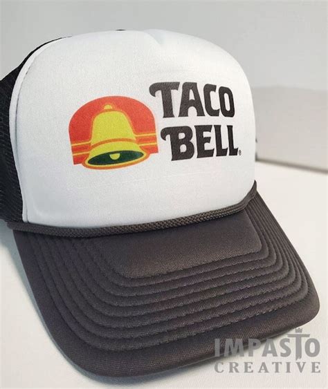 Taco Bell Retro Logo Trucker Hat Gift Idea Unisex Retro Logo | Etsy