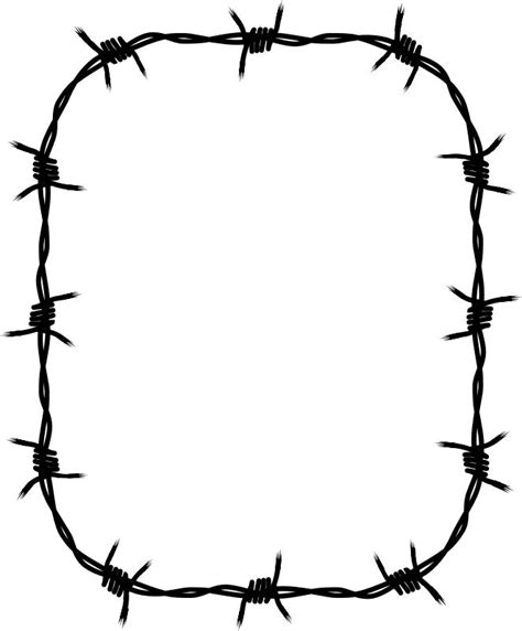 Barbed Wire Clipart Border