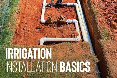 Irrigation installation basics - Irrigation & Lighting