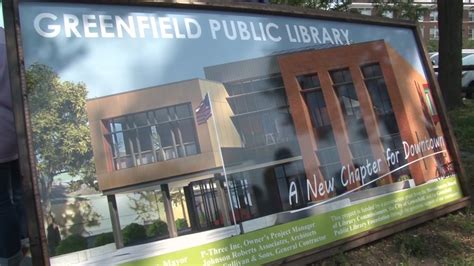 Greenfield Public Library Sign Unveiling Ceremony - July 22, 2021 - YouTube