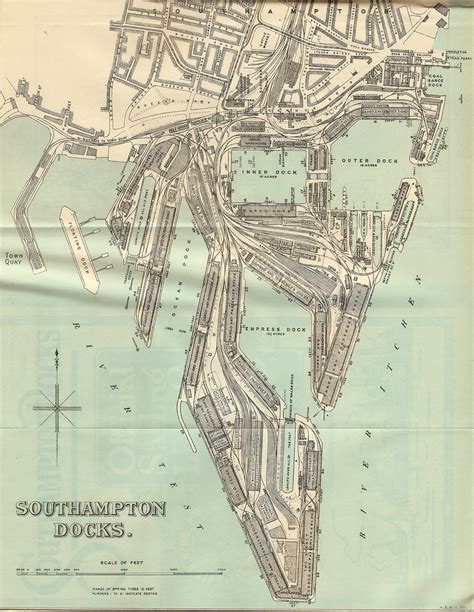 Southern Railway - Plan of Southampton Docks, 1930 - a photo on Flickriver