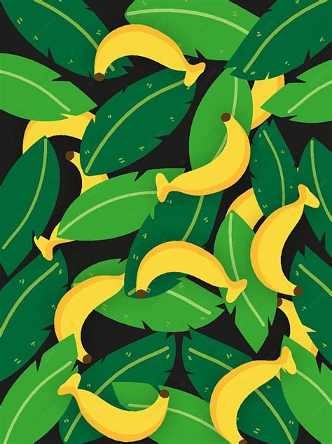 Banana Pattern Background Material, Banana, Pattern, Background ...