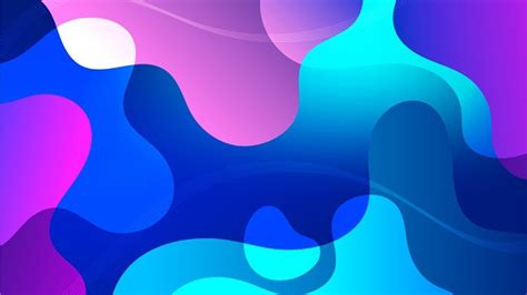 Purple Blue Abstract Liquid Shapes Background HD Abstract Wallpapers ...