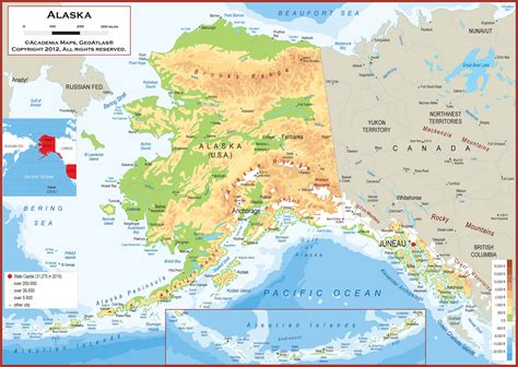 Exploring The Beauty Of Alaska On The Us Map - World Map Colored Continents