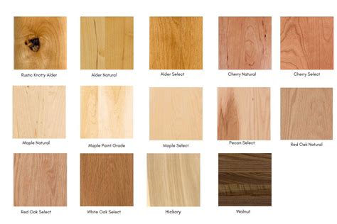 Types Of Wood For Cabinet Doors