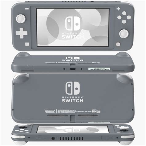 Nintendo Switch Lite - Gray 3D model | CGTrader