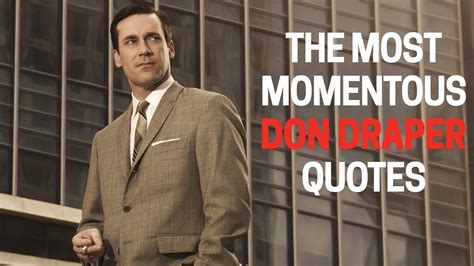 The Most Momentous Don Draper Quotes - YouTube