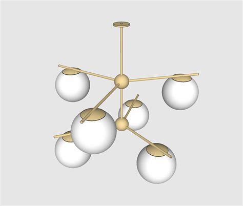 Sphere and Stem Ceiling Light | Ceiling lights, Contemporary ceiling ...