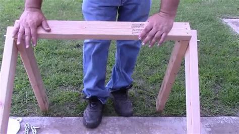 Homemade Steel Target Stand Made From 2x4's - YouTube