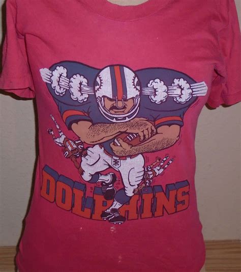 Vintage 1970s Miami Dolphins football t shirt youth Large by ...