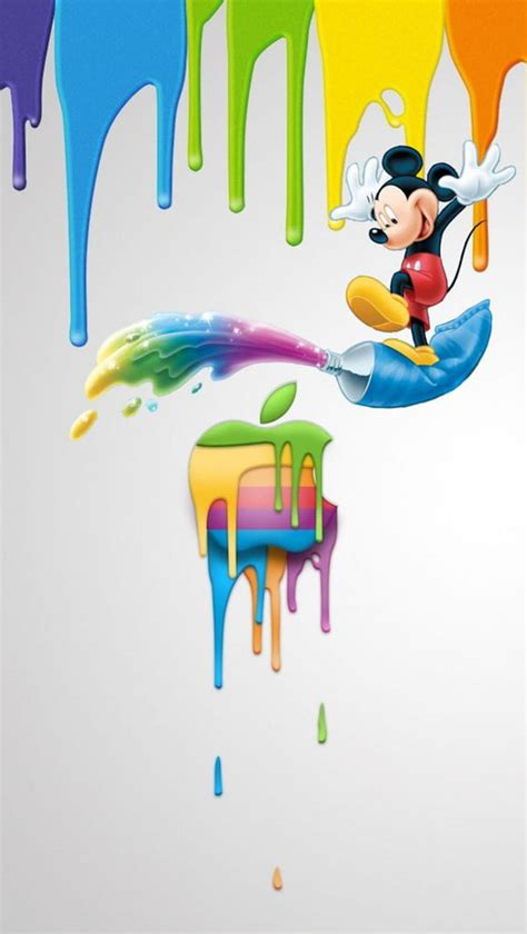 Mickey Mouse, apple iphone, disney, logo, HD phone wallpaper | Peakpx